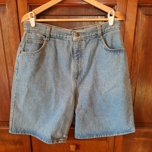 Vintage Hunt Club 100% Cotton Light Wash High-rise Loose Denim Shorts Jorts